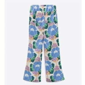 ZARA Flower Power Hippie Pants Womens Size XS Pull On WORN ONCE